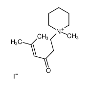 5-methyl-1-(1-methylpiperidin-1-ium-1-yl)hex-4-en-3-one,iodide 96536-30-0