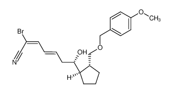 714974-03-5 (S,2E,4E)-2-bromo-7-hydroxy-7-((1R,2R)-2-(((4-methoxybenzyl)oxy)methyl)cyclopentyl)hepta-2,4-dienenitrile