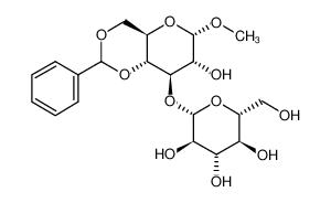 甲基4,6-二-O-亚苄基-3-O-(beta-D-吡喃葡萄糖苷)-alpha-D-吡喃葡萄糖苷