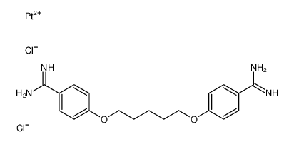 4-[5-(4-carbamimidoylphenoxy)pentoxy]benzenecarboximidamide,platinum(2+),dichloride 101299-67-6