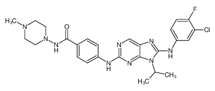 1350544-64-7 structure, C26H29ClFN9O