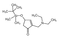 4-叔丁基二甲基甲硅烷氧基-2-二乙氨基乙基-2-环戊烯-1-酮