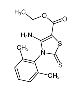 ethyl 4-amino-3-(2,6-dimethylphenyl)-2-sulfanylidene-1,3-thiazole-5-carboxylate 312922-21-7