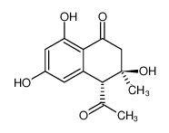 4-(trans)-Acetyl-3,6,8-trihydroxy-3-methyldihydronaphthalenone 263368-91-8