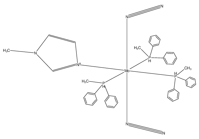 104114-93-4 structure, C43H50MoN6P3+