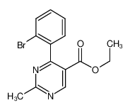 ETHYL-2-METHYL-4-(2-BROMOPHENYL)-PYRIMIDINE-5-CARBOXYLATE 311340-73-5