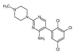 130800-90-7 structure, C15H16Cl3N5