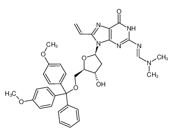 5'-O-dimethoxytrityl-N2-[(dimethylamino)methylene]-8-vinyl-2'-deoxyguanosine 1101864-07-6