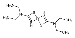 Bis(N,N-diethyldithiocarbamato)platinum(II) 15730-38-8