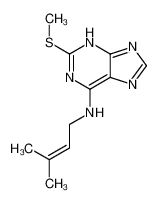 N-(3-methylbut-2-enyl)-2-methylsulfanyl-7H-purin-6-amine 20758-33-2