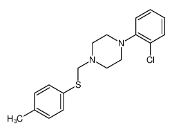 1-(2-chlorophenyl)-4-[(4-methylphenyl)sulfanylmethyl]piperazine