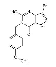 7-bromo-3-[(4-methoxyphenyl)methyl]-1H-thieno[3,2-d]pyrimidine-2,4-dione 1392484-71-7