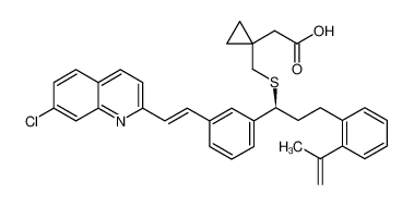 1351973-21-1 spectrum, [S,E]-1-[[[1-[3-(2-(7-chloro-2-quinolinyl)ethenyl)phenyl]-3-[2-(prop-1-en-2-yl)phenyl]propyl]thio]methyl]cyclopropaneacetic acid