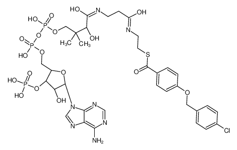 93604-15-0 structure, C35H45ClN7O18P3S