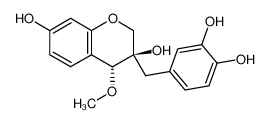 (3R,4R)-3,7-dihydroxy-3-(3,4-dihydroxybenzyl)-4-methoxychroman [4-O-methylepisappanol] 112529-37-0