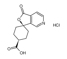 cis-1'-Oxo-spiro[cyclohexane-1,3'(1'H)-furo[3,4-c]pyridine]-4-carboxylic acid hydrochloride 799773-96-9