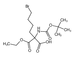 669091-35-4 6-bromo-2-((tert-butoxycarbonyl)amino)-2-(ethoxycarbonyl)hexanoic acid