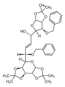 114475-14-8 3-O-benzyl-6-C-[(E)-6-O-benzyl-7-deoxy-1,2:3,4-di-O-isopropylidene-D-glycero-α-D-galacto-heptopyranos-7-ylidene]-6-deoxy-1,2-O-isopropyledene-α-D-glucofuranose