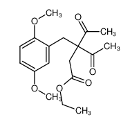 33654-64-7 ethyl 3-acetyl-3-[(2,5-dimethoxyphenyl)methyl]-4-oxopentanoate