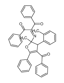 109703-80-2 2-[4-Benzoyl-2,3-dihydro-2-methyl-5-phenyl-3-(2-tolyl)-2-furylimino]-1,3-diphenyl-1,3-propandion