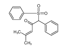 1-(benzenesulfonyl)-4-methyl-1-phenylpent-3-en-2-one 88958-87-6
