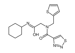 N-[2-(Cyclohexylamino)-2-oxoethyl]-N-(2-thienylmethyl)-1,2,3-thia diazole-4-carboxamide 606115-94-0