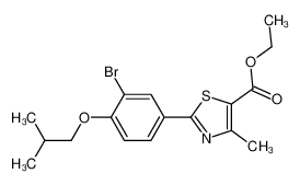 Ethyl 2-(3-bromo-4-isobutoxyphenyl)-4-methyl-5-thiazolecarboxylate 144060-96-8