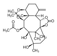 202340-94-1 (4S,4aS,5S,6S,7R,8R,11S,12S,12aR)-11,12-(Carbonyldioxy)-7,8-dihydroxy-4,5-(isopropylidenedioxy)-4a,8,13,13-tetramethyl-1-methylenetetradecahydro-7,11-methanobenzocyclodecen-6-yl acetate