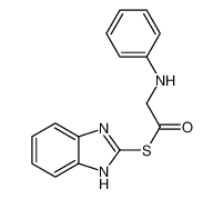 S-(1H-benzimidazol-2-yl) 2-anilinoethanethioate 83408-76-8