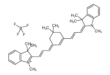 2-((E)-3-(5,5-二甲基-3-[(E)-3-(1,3,3-三甲基-1,3-二氢-2H-吲哚-2-亚基)-1-丙烯基]-2-环己烯-1-亚基)-1-丙烯基)-1,3,3-三甲基-3H-吲哚四氟硼酸盐