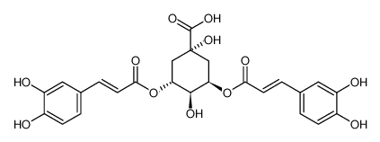 (3R,5R)-3,5-bis[[(E)-3-(3,4-dihydroxyphenyl)prop-2-enoyl]oxy]-1,4-dihydroxycyclohexane-1-carboxylic acid 89919-62-0