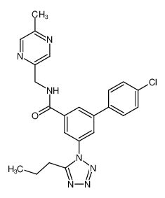 1000586-50-4 structure, C23H22ClN7O