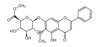 82475-02-3 5-hydroxy-6-methoxyflavone-7-O-β-D-glucuronide methyl ester