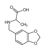 2-(1,3-benzodioxol-5-ylmethylamino)propanoic acid 17834-19-4