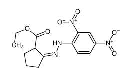 ethyl (2Z)-2-[(2,4-dinitrophenyl)hydrazinylidene]cyclopentane-1-carboxylate 10412-90-5