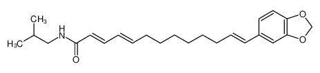 (2E,4E,12E)-13-(benzo[d][1,3]dioxol-5-yl)-N-isobutyltrideca-2,4,12-trienamide 55038-30-7