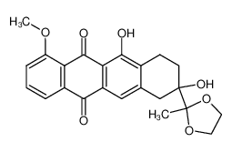 115043-51-1 spectrum, (+/-)-9-[1,1-(ethylenedioxy)ethyl]-6,9-dihydroxy-4-methoxy-7,8,9,10-tetrahydronaphthacene-5,12-dione