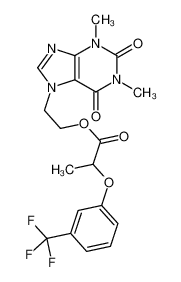 54504-77-7 structure, C19H19F3N4O5