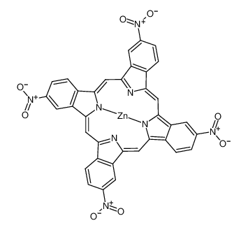 100043-01-4 structure, C36H16N8O8Zn