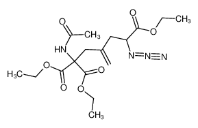 diethyl 2-(ethoxycarbonyl)-2-acetamido-4-methylene-azido-1,7-heptanedioate 100910-36-9