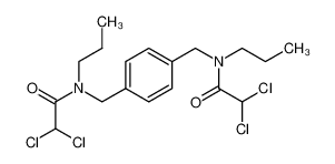 2,2-dichloro-N-[[4-[[(2,2-dichloroacetyl)-propylamino]methyl]phenyl]methyl]-N-propylacetamide