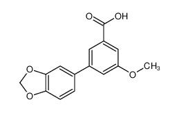 3-(苯并[d][1,3]二氧代-5-基)-5-甲氧基苯甲酸