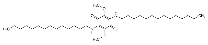 2,5-dimethoxy-3,6-bis(tetradecylamino)cyclohexa-2,5-diene-1,4-dione