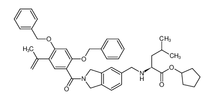 1351815-58-1 cyclopentyl N-[(2-{[2,4-bis(benzyloxy)-5-(prop-1-en-2-yl)phenyl]carbonyl}-2,3-dihydro-1H-isoindol-5-yl)methyl]-L-leucinate