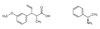 1384457-47-9 (2R,3R)-3-(3-methoxyphenyl)-2-methylpent-4-enoic acid (R)-1-phenylethylamine salt