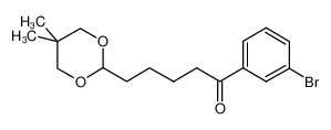 1-(3-溴苯基)-5-(5,5-二甲基-1,3-二恶烷-2-基)-1-戊酮