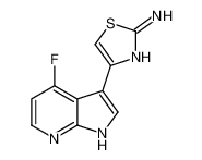 4-(4-Fluoro-1H-pyrrolo[2,3-b]pyridin-3-yl)-1,3-thiazol-2-amine 868387-34-2