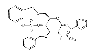 120596-16-9 spectrum, benzyl 2-acetamido-3,6-di-O-benzyl-2-deoxy-4-O-(methylsulfonyl)-α-D-glucopyranoside