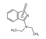 N,N-diethyl-1,1-dioxo-1,2-benzothiazol-3-amine 5435-30-3