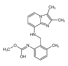 methyl N-[2-[[(2,3-dimethylimidazo[1,2-a]pyridin-8-yl)amino]methyl]-3-methylphenyl]carbamate 158364-59-1